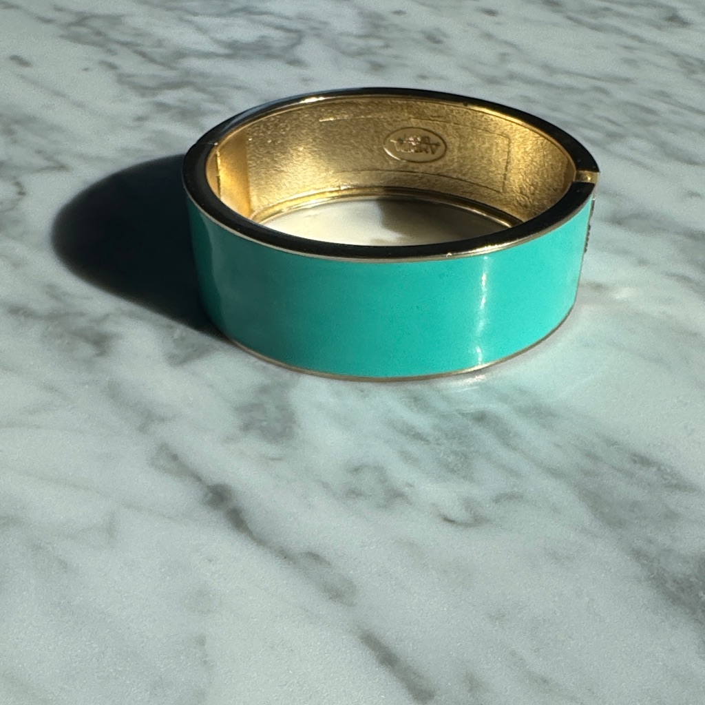Amrita Singh Aqua And Gold Bangle